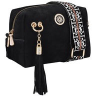 CROSSBODY TAŠKA MONNARI Čierna SEMIŠOVÁ BOHO
