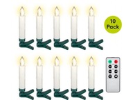 10 LED sviečok na vianočné stromčeky 10 LED sviečok na vianočné stromčeky