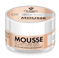 GEL Mousse 01-KRYŠTÁLOVÉ SKLO 50ml VICTORIA GEL Mousse 01-KRYŠTÁLOVÉ SKLO 50ml VICTORIA