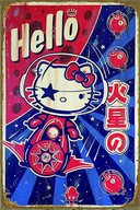 Retro dekoratívna plaketa Hello Kitty Retro dekoratívna plaketa Hello Kitty