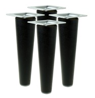 Nohy 15cm drevené nohy, čierny buk, rovná sada Nohy 15cm drevené nohy, čierny buk, rovná sada