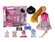 BÁBIKA EMILY SO ŠATAMI A DOPLNKAMI BÁBIKA EMILY SO ŠATAMI A DOPLNKAMI