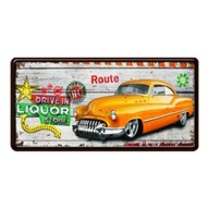 Drive In Liquor Cuba Route Dekoratívna listová plaketa Drive In Liquor Cuba Route Dekoratívna listová plaketa