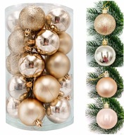SET VIANOČNÉ BUBLINY ŠAMPANSKÉ PERLY 6cm 25ks SET VIANOČNÉ BUBLINY ŠAMPANSKÉ PERLY 6cm 25ks