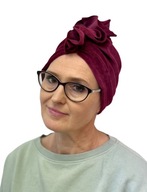 Turban Luba wr-bordové módne turbany Eva Design Turban Luba wr-bordové módne turbany Eva Design