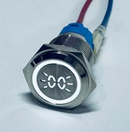 Tlačidlový spínač osvetlené polohové svetlá 16mm LED 12V 24V bi Tlačidlový spínač osvetlené polohové svetlá 16mm LED 12V 24V bi