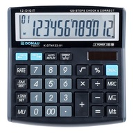 Kancelárska kalkulačka 12-miestna 136x134x28 mm čierna