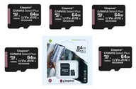 Pamäťová karta KINGSTON MicroSDXC 64 GB 100 MB A1 x5
