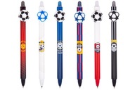 6x Chlapčenské futbalové stierateľné guľôčkové pero