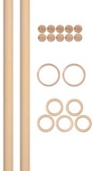 Súprava prútov Macrame, prúty, korálky, krúžky ECOPL Súprava prútov Macrame, prúty, korálky, krúžky ECOPL