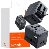 CESTOVNÁ NABÍJAČKA MCDODO USB ADAPTÉR EU US UK AU CESTOVNÁ NABÍJAČKA MCDODO USB ADAPTÉR EU US UK AU