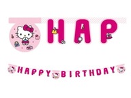 Happy Birthday Hello Kitty narodeninový banner