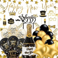 SILVESTROVSKÁ DEKORACIA SET Happy 2022 Mega Pack SILVESTROVSKÁ DEKORACIA SET Happy 2022 Mega Pack