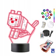 Stolná lampa Minecraft 16 farieb LED PLEXIDO Stolná lampa Minecraft 16 farieb LED PLEXIDO
