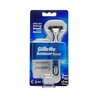 Rukoväť holiaceho strojčeka Gillette Sensor Excel + súprava 3 čepelí a nožov
