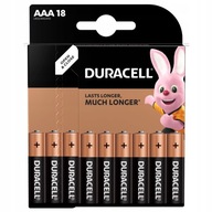 18x Duracell Alkaline AAA / LR3 batérie 18 ks