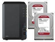 NAS server Synology DS223 2 GB + 2 x 2 TB WD Red