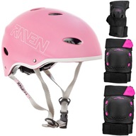 RAVEN Set Helma F511 Pink XS + chrániče S RAVEN Set Helma F511 Pink XS + chrániče S