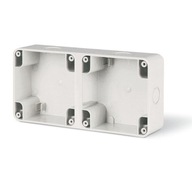 Krabička na povrch, 2 moduly, M95x2, IP66, šedá, PROTECTA Krabička na povrch, 2 moduly, M95x2, IP66, šedá, PROTECTA