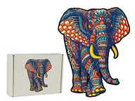 Drevené puzzle pre dospelých Darčekový slon 3 XXL Drevené puzzle pre dospelých Darčekový slon 3 XXL