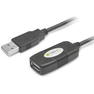 Aktívny kábel/predlžovač Techly USB 2.0 A-A M/F 1 Aktívny kábel/predlžovač Techly USB 2.0 A-A M/F 1