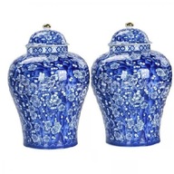 2x čínsky porcelán, zázvorová dóza, chrámová dóza 2x čínsky porcelán, zázvorová dóza, chrámová dóza