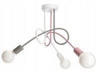 EDISON 3 závesné lustrové stropné svietidlo, ružové podkrovné priemyselné LED svietidlá EDISON 3 závesné lustrové stropné svietidlo, ružové podkrovné priemyselné LED svietidlá