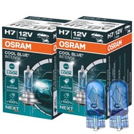 H7 OSRAM Cool Blue Intense + biele žiarovky W5W H7 OSRAM Cool Blue Intense + biele žiarovky W5W