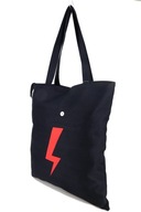 Nákupná taška A4 Red Lightning Black Nákupná taška A4 Red Lightning Black