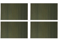 Bambusové tanierové prestieranie, 4 kusy, zelené