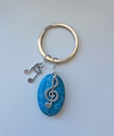 MODRÝ MUSICAL KEYRING NOTE TREBE KEY MODRÝ MUSICAL KEYRING NOTE TREBE KEY