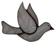 Holubica vitráže Tiffany Dekorácia Polish Birds Bird