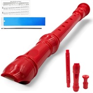 Profesionálna školská zobcová flauta F1P-C, červená