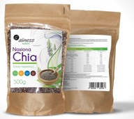 Aliness Chia semienka 0,5 kg Šalvia španielska POTRAVINÁ VLÁKNINA