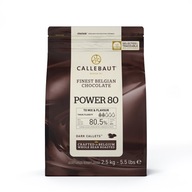 Horká čokoláda POWER 80% kakao Callebaut 2,5 kg
