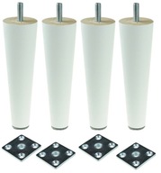 Nohy Nohy 15 cm Drevené biele + súprava plachty Nohy Nohy 15 cm Drevené biele + súprava plachty