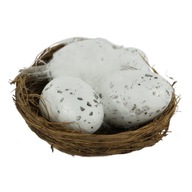 Hniezda s vajíčkami 6 ks Veľkonočné ozdoby