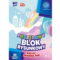 Podložka na kreslenie Astra 10 pastelových listov A3