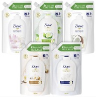 Dove tekuté mydlo na ruky, jemný vývar MIX 5x500ml Dove tekuté mydlo na ruky, jemný vývar MIX 5x500ml