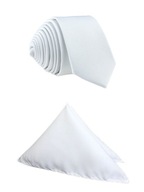 KRAVATÁ A VRECKOVÝ SET, BIELY SET KRAVATÁ A VRECKOVÝ SET, BIELY SET