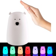 SILIKÓNOVÁ LED GUMOVÁ MEDVEĎOVÁ LAMPA PRE DETI NOC SILIKÓNOVÁ LED GUMOVÁ MEDVEĎOVÁ LAMPA PRE DETI NOC
