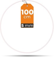 Kovová kruhová obruč BIELA makramé 100cm HRÚBKA 5mm Kovová kruhová obruč BIELA makramé 100cm HRÚBKA 5mm