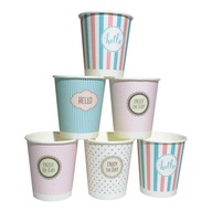 Papierové šálky na kávu PASTEL 300 ml. - 50 ks. Papierové šálky na kávu PASTEL 300 ml. - 50 ks.