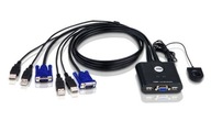 2-portový prepínací kábel 2-portový USB VGA.