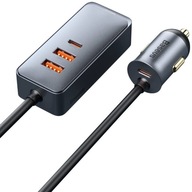 Autonabíjačka s 2xUSB +2xUSB-C 120W hubom Autonabíjačka s 2xUSB +2xUSB-C 120W hubom