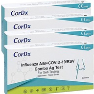 Cordx TEST COMBO 4v1 COVID-19 Typ AB chrípky RSV