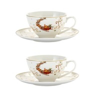 Porcelánové šálky na kávu s podšálkou 350 ml Porcelánové šálky na kávu s podšálkou 350 ml