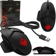 Čierna káblová optická herná myš HP OMEN Reactor s podsvietením USB Čierna káblová optická herná myš HP OMEN Reactor s podsvietením USB