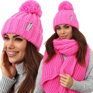 SÚPRAVA TEPLEJ ČIAPKY ŠÁLKA POLSKÝ FUCHSIA 2491 SÚPRAVA TEPLEJ ČIAPKY ŠÁLKA POLSKÝ FUCHSIA 2491