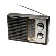 Prenosné rádio TIROSS AM FM SW, sieťové a akumulátorové